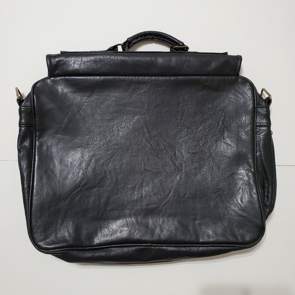 John Deere Bags John Deere Leather Briefcase Laptop Messenger Black